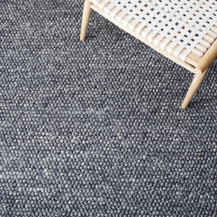 Natura NAT620 Hand Woven Indoor Area Rug - Dark Grey - 6'x6' - Safavieh