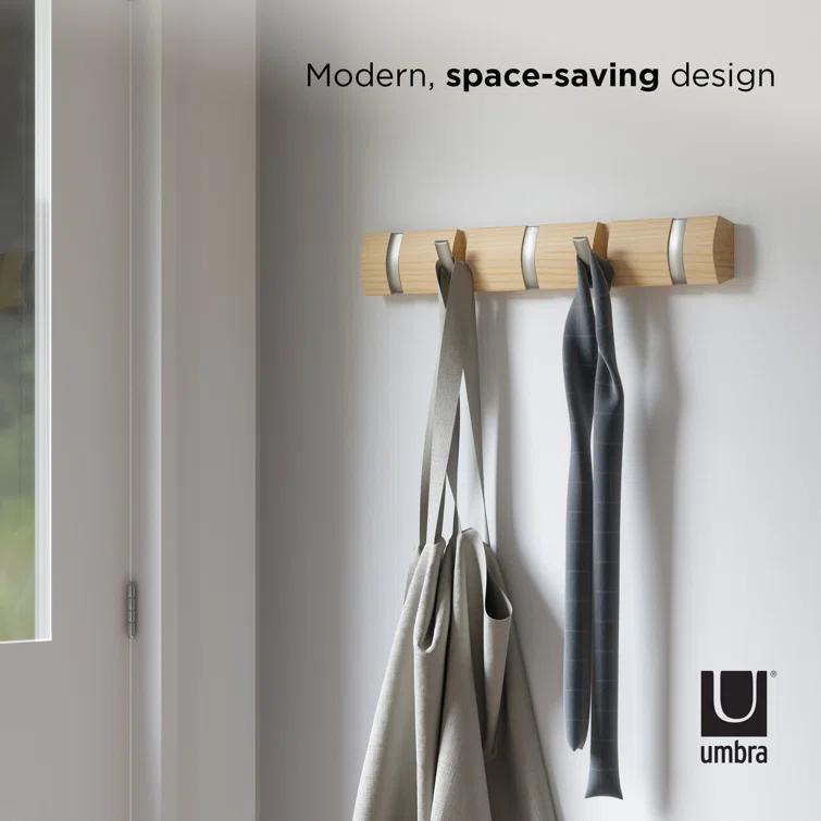 Flip 5 - Hook Solid Wood Coat Rack