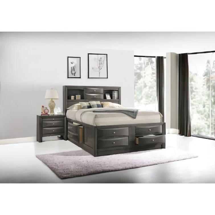 Wildon Home® Elyne Bookcase Storage Bed