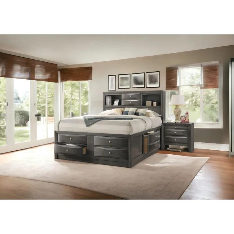 Wildon Home® Elyne Bookcase Storage Bed