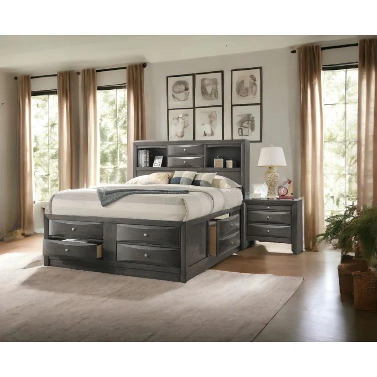 Wildon Home® Elyne Bookcase Storage Bed