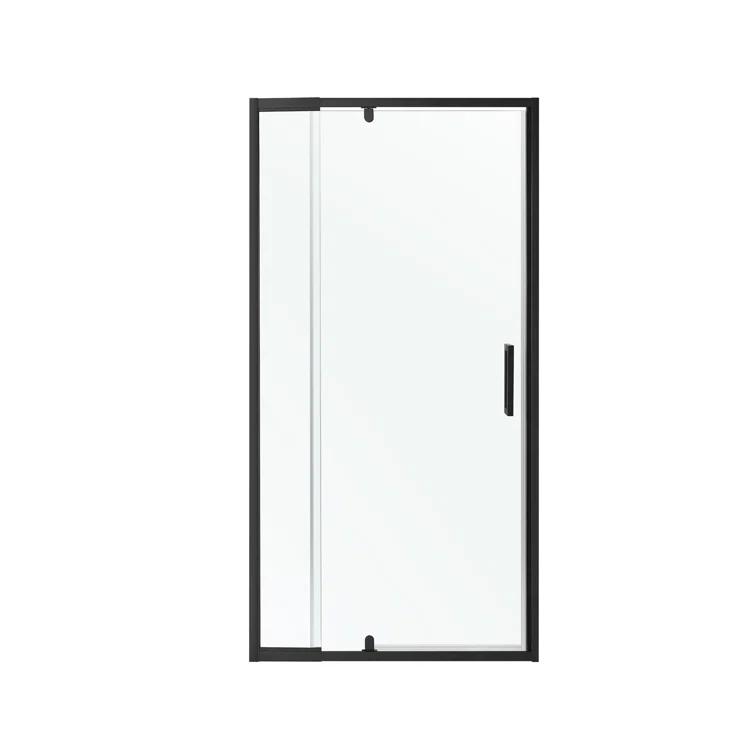 36 in.W - 72 in.H Pivot Shower Door with Clear Glass and Stainless Steel Handle