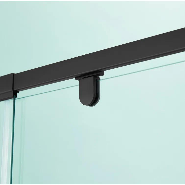 36 in.W - 72 in.H Pivot Shower Door with Clear Glass and Stainless Steel Handle