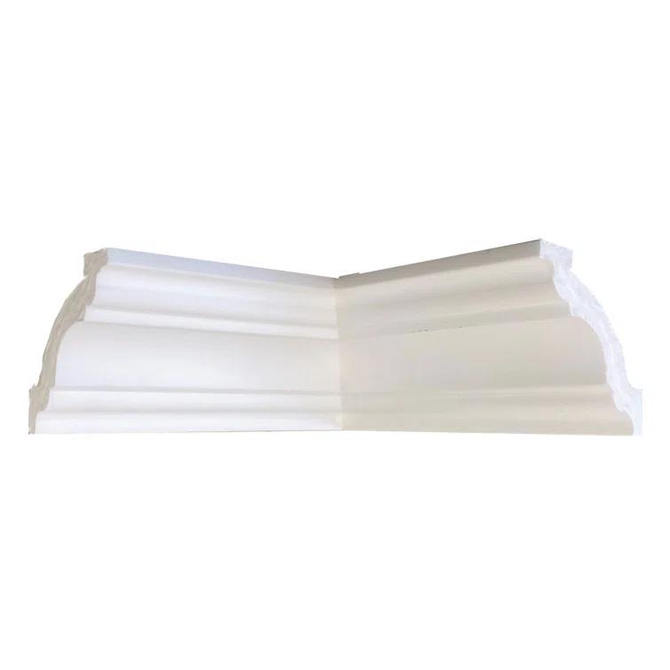Marcos 78.74"L x 4.38"W x 3.14"H x 3.14"D Glue-Up Styrofoam Crown Molding 195 ln. ft. (Set of 30)