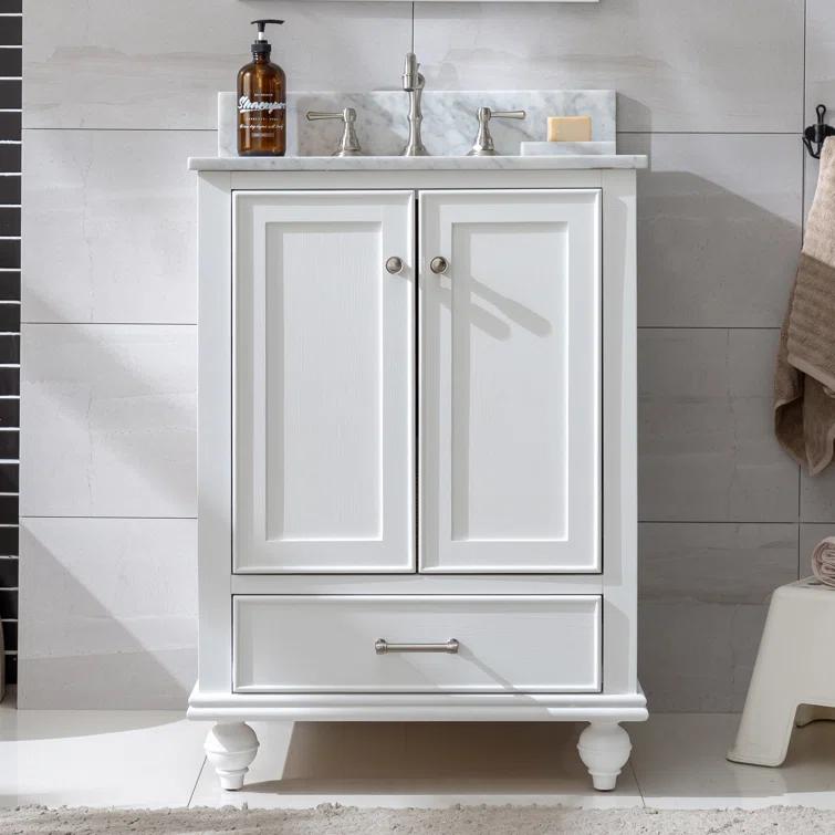 Melissa 24" Single Vanity - Grain White