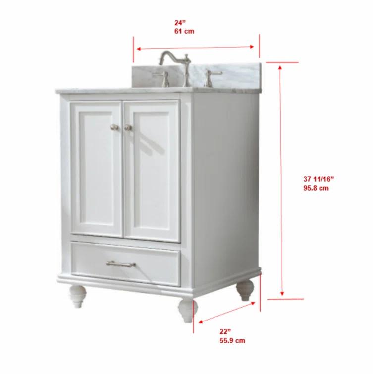 Melissa 24" Single Vanity - Grain White
