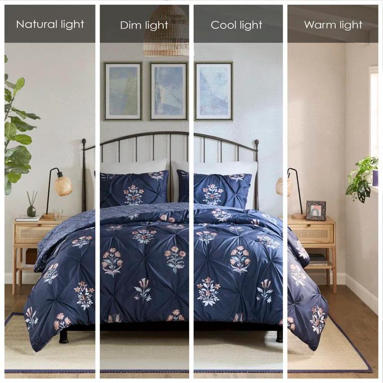 Madison Park Marfa 3 Piece Pintuck Duvet Cover Set