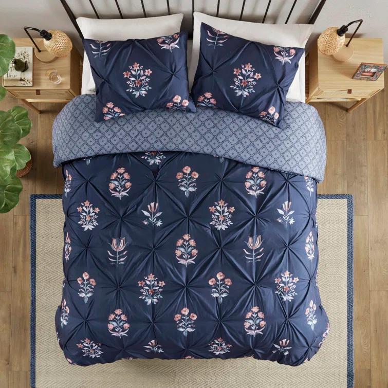 Madison Park Marfa 3 Piece Pintuck Duvet Cover Set