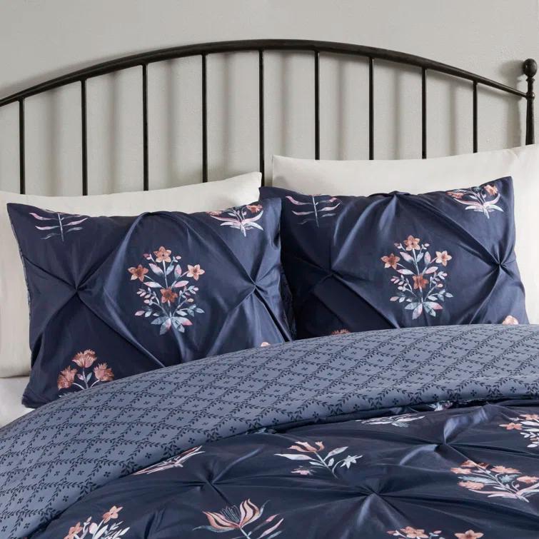Madison Park Marfa 3 Piece Pintuck Duvet Cover Set