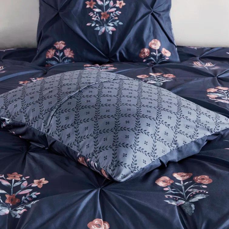 Madison Park Marfa 3 Piece Pintuck Duvet Cover Set
