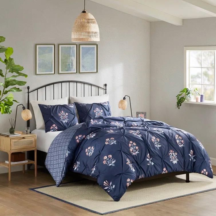 Madison Park Marfa 3 Piece Pintuck Duvet Cover Set