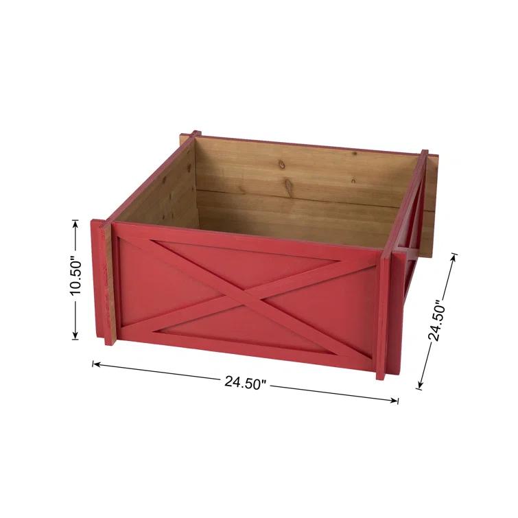 Red Wooden Tree Collar