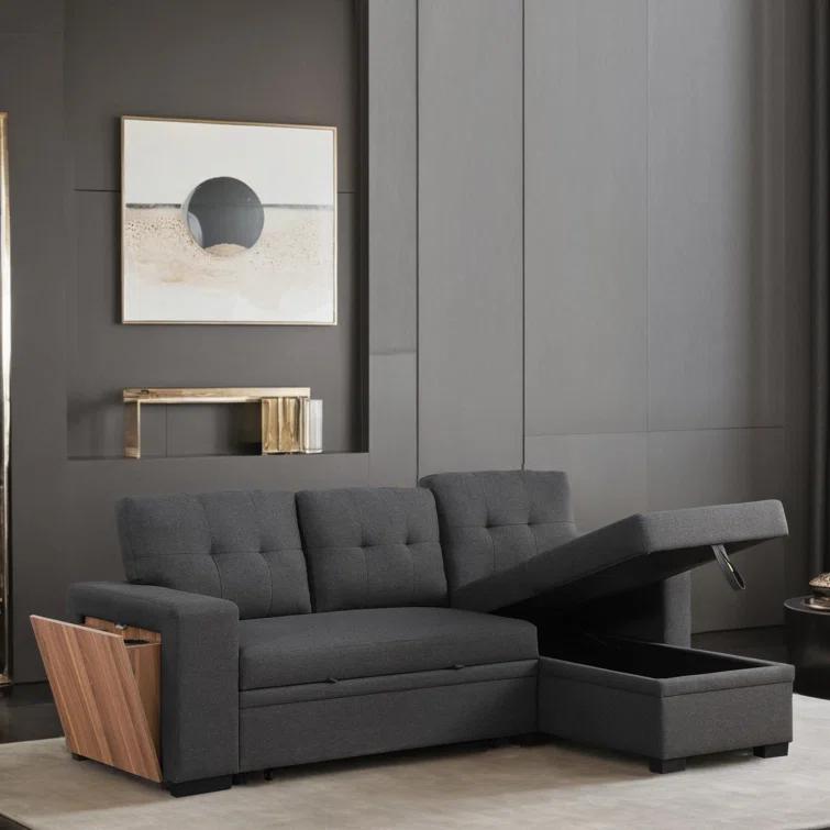 DEVION Furniture 3 - Piece Upholstered Sectional