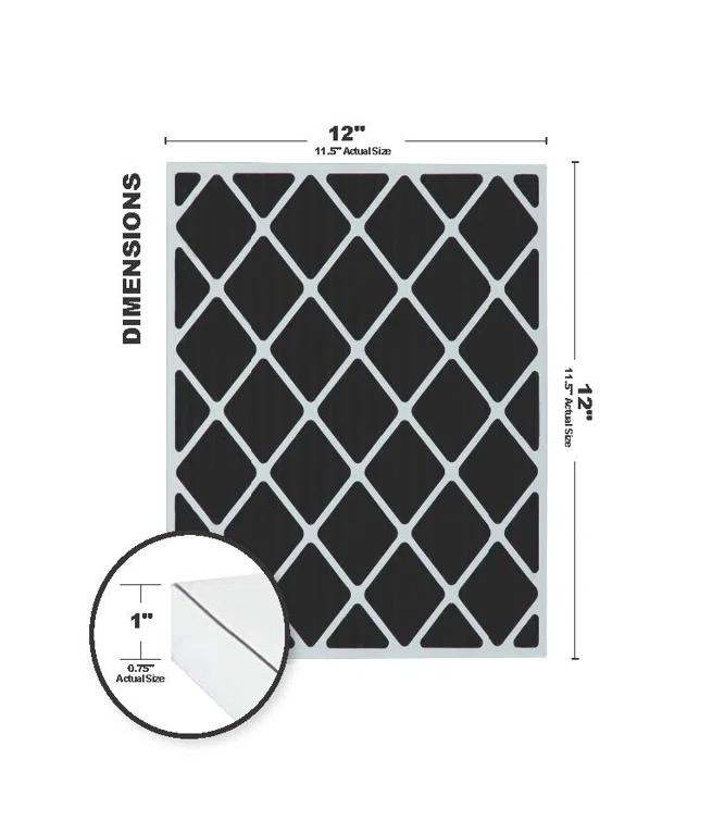 Accumulair Universal Air Filter for Air Conditioner (Set of 4)