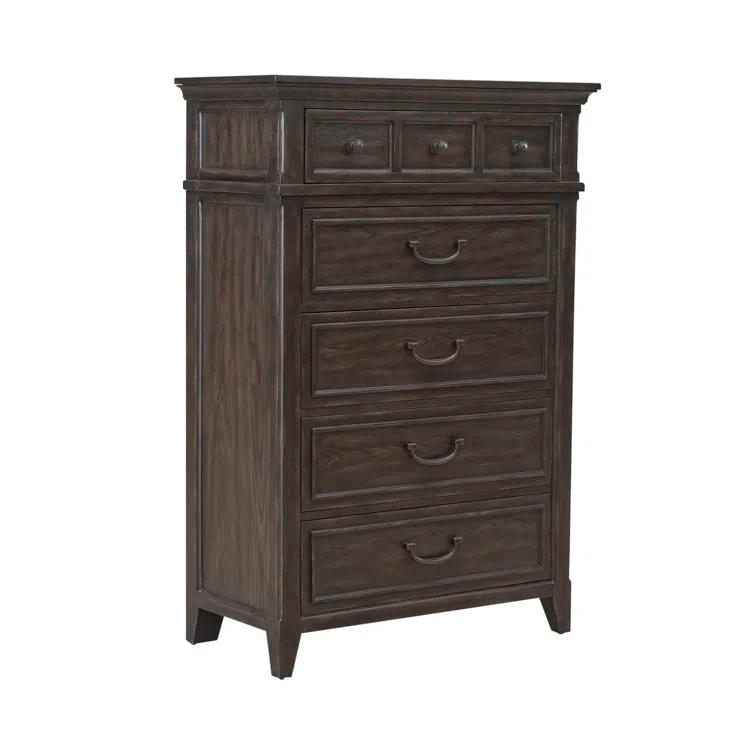 Deriah Upholstered Bed, Dresser & Mirror, Chest, Night Stand