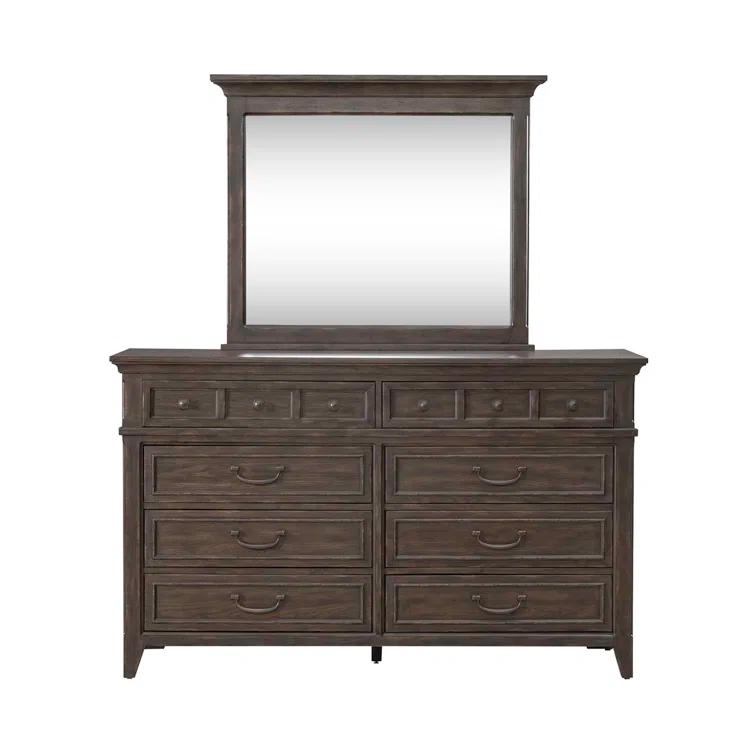Deriah Upholstered Bed, Dresser & Mirror, Chest, Night Stand