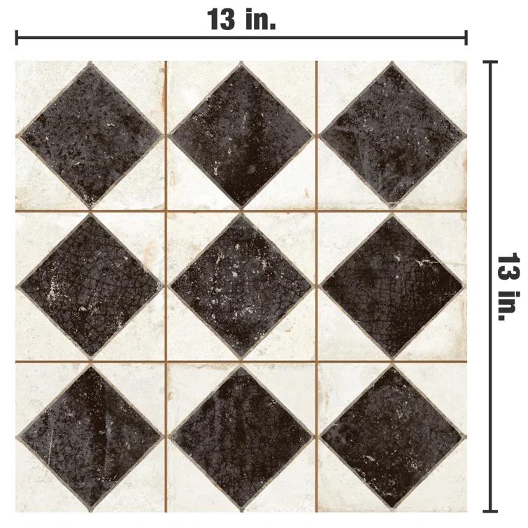 Kings Arles 13 In. X 13 In. Ceramic Floor And Wall Tile