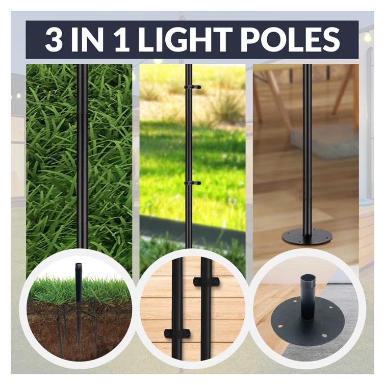 Newhouse Lighting Outdoor Lantern Post NHSLP-4P