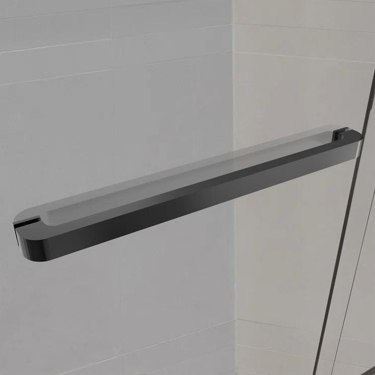 BVNECXP Frameless Sliding Glass Shower Doors 60" Width X 76"Height With 3/8"(10Mm) Clear Tempered Glass YY3CHO-W1675S00002