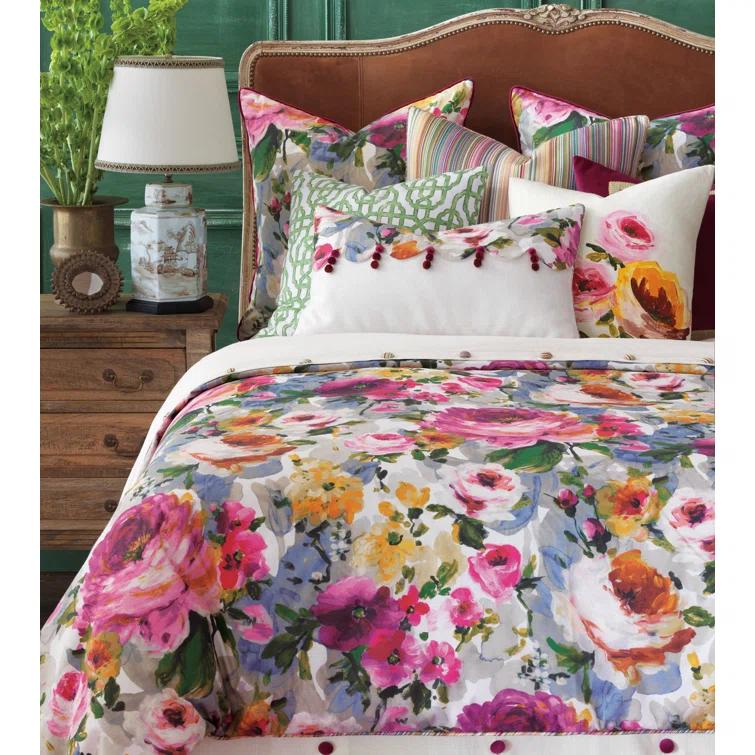 Eastern Accents Tresco Farmhouse / Country Floral Duvet Cover Set