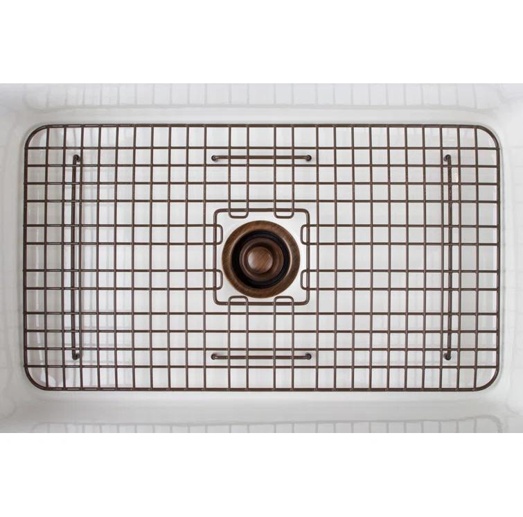 SinkSense Foster Antique Brown 25" x 17" Kitchen Sink Bottom Grid