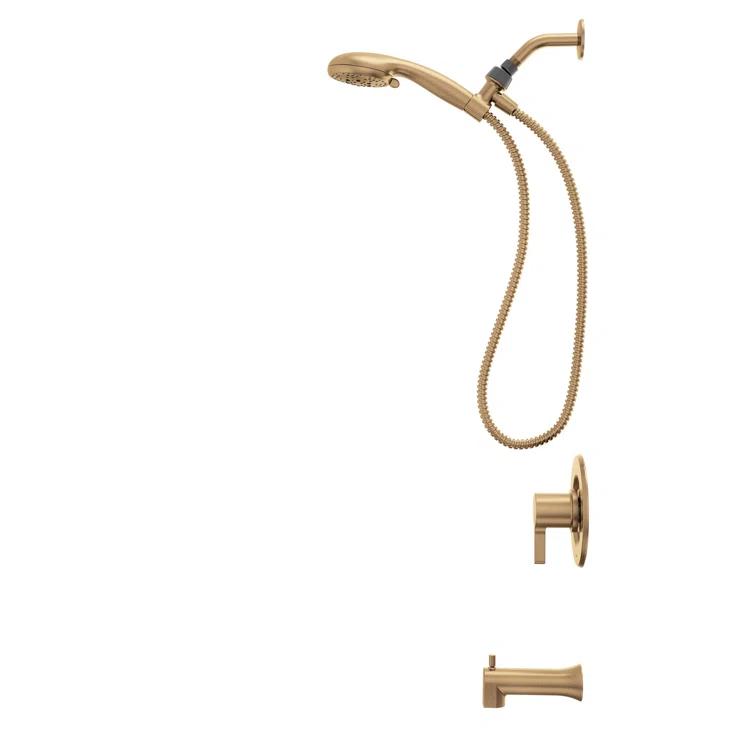 Beric Tub & Shower Faucet with Handheld Showerhead, Valve Included