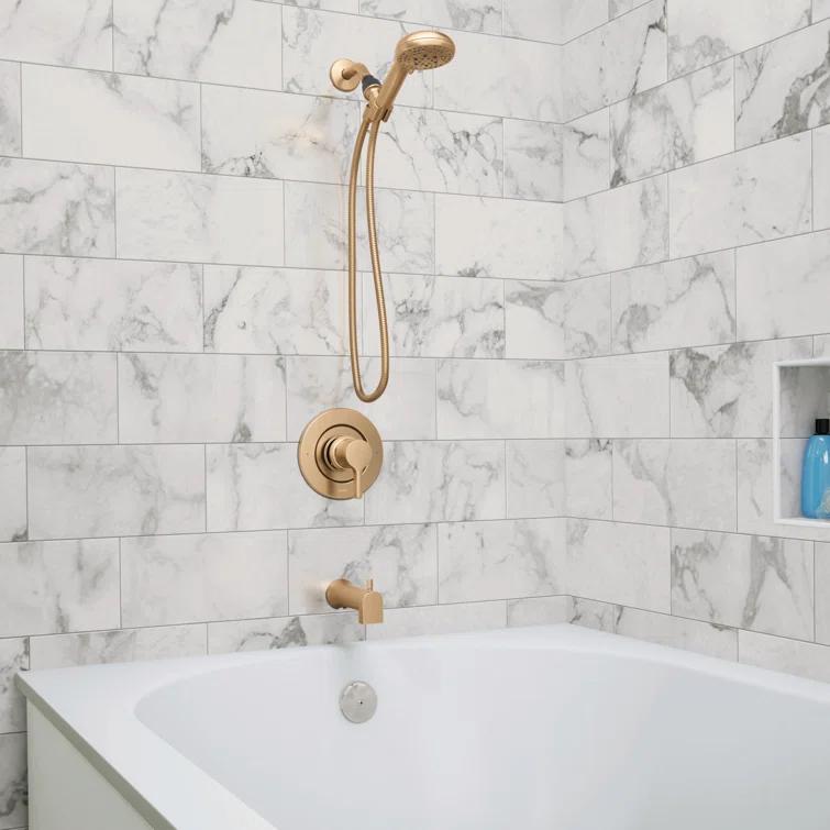 Beric Tub & Shower Faucet with Handheld Showerhead, Valve Included