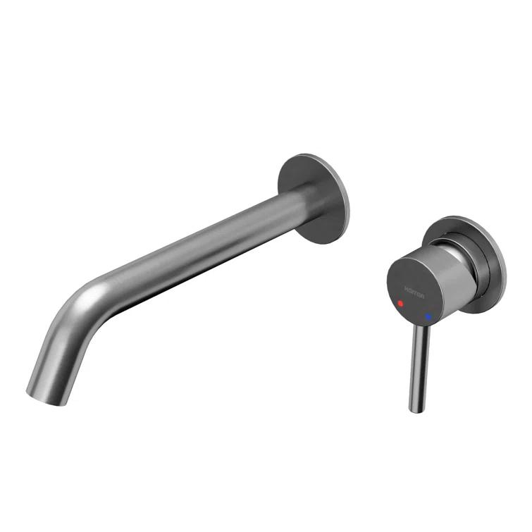 Karran Grantham KBF610 Single Handle Wall-Mount Bathroom Faucet in Gold