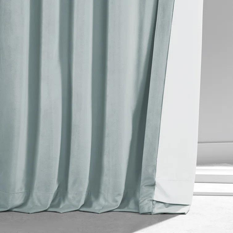 Loria Plush Velvet 100% Blackout Curtains For Bedroom, Living Room - Single Panel