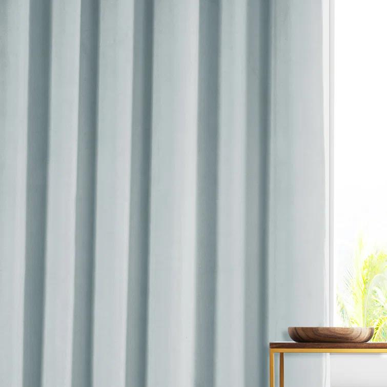 Loria Plush Velvet 100% Blackout Curtains For Bedroom, Living Room - Single Panel