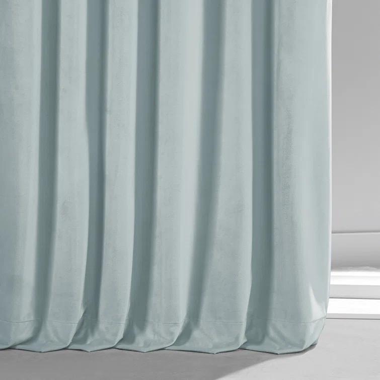 Loria Plush Velvet 100% Blackout Curtains For Bedroom, Living Room - Single Panel