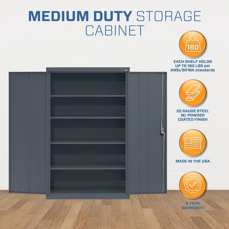Sandusky Cabinets Sandusky Lee Elite 24" D x 46" W x 72" H, Steel Garage Storage Cabinet by Sandusky