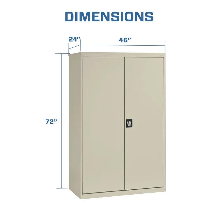 Sandusky Lee Elite 24" D x 46" W x 72" H, Steel Garage Storage Cabinet by Sandusky