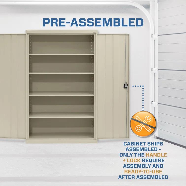 Sandusky Lee Elite 24" D x 46" W x 72" H, Steel Garage Storage Cabinet by Sandusky