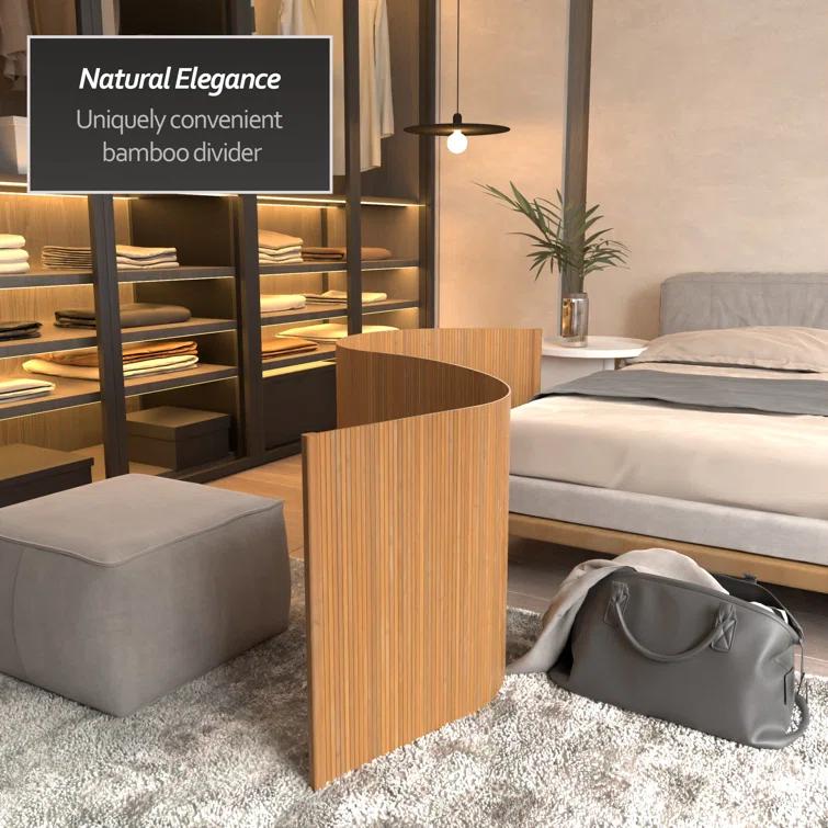 2 ft. Short Bamboo Wave Screen - Distressed Green