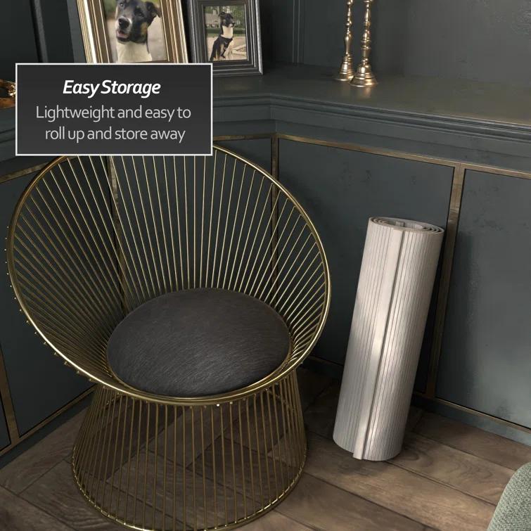 2 ft. Short Bamboo Wave Screen - White