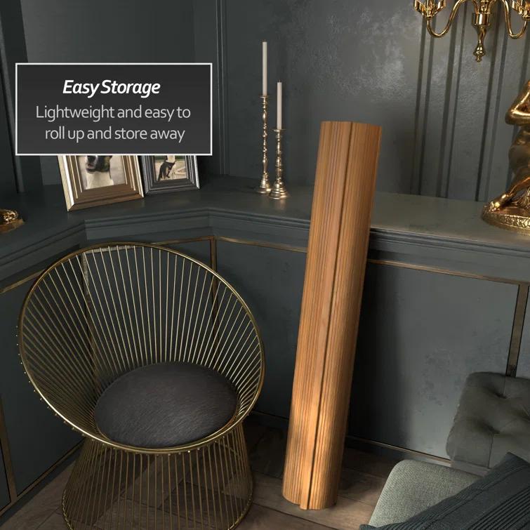 4 ft. Short Bamboo Wave Screen - Natural