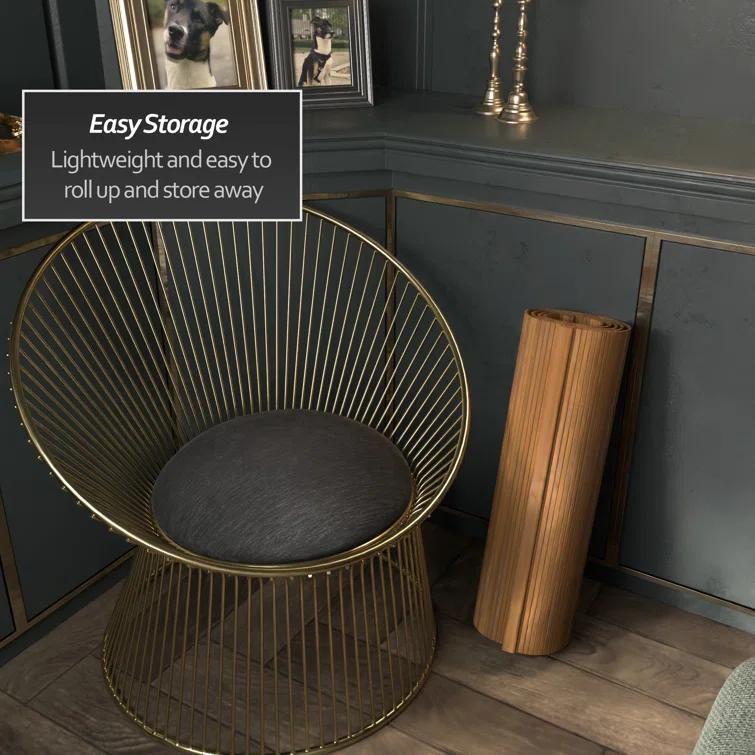 2 ft. Short Bamboo Wave Screen - Distressed Green