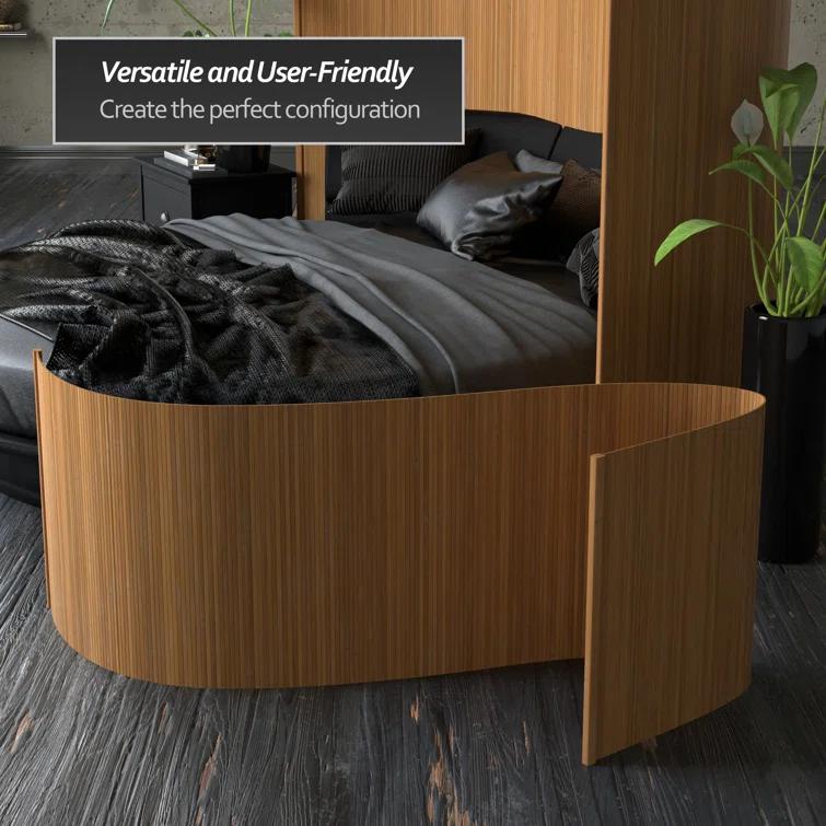 2 ft. Short Bamboo Wave Screen - Distressed Green