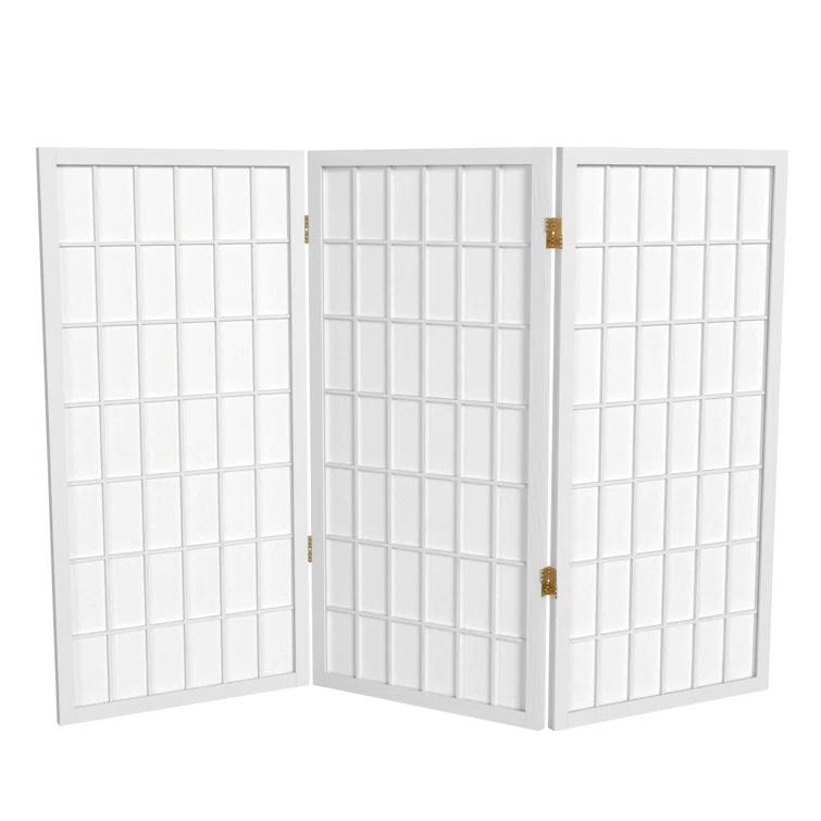 Mistana™ Alex 36.25'' H Solid Wood Folding Room Divider