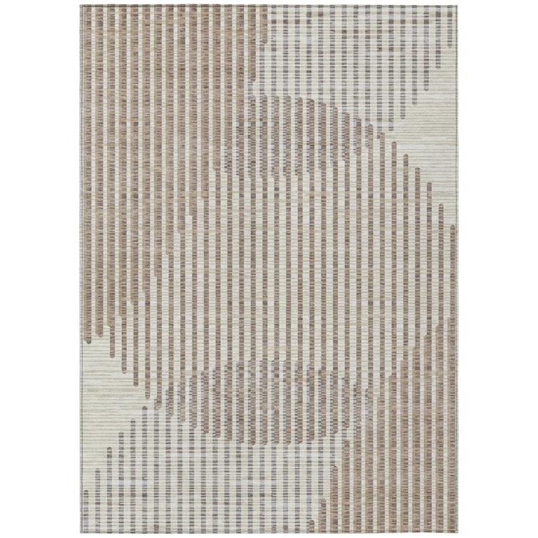 Machine Washable Indoor/Outdoor Chayden ACN1001 Beige