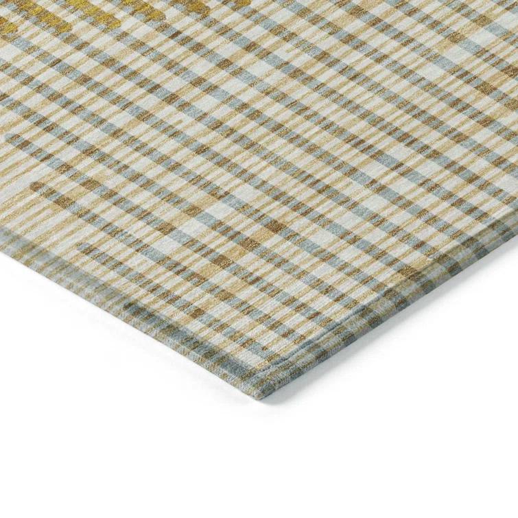 Machine Washable Indoor/Outdoor Chayden ACN1001 Gold