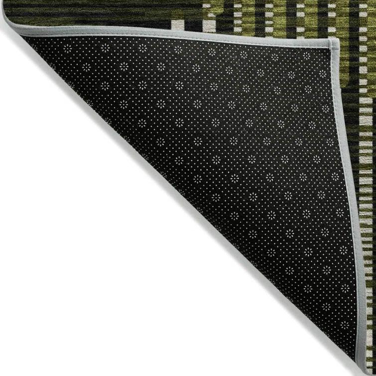 Machine Washable Indoor/Outdoor Chayden ACN1001 Olive