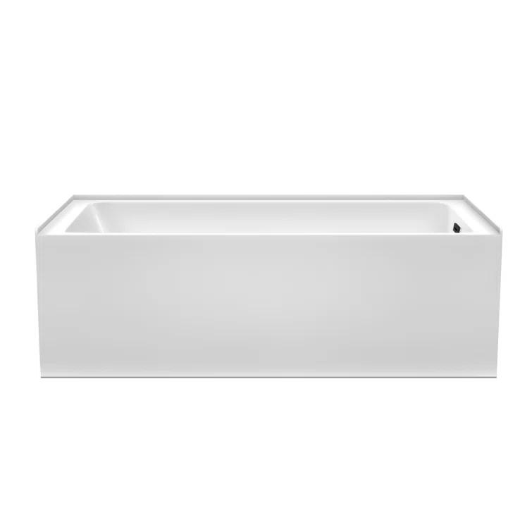 Grayley 66'' x 32'' Alcove / Tile In Soaking Acrylic Bathtub