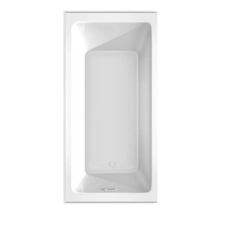 Wyndham Collection Grayley 66'' x 32'' Alcove / Tile In Soaking Acrylic Bathtub WCBTW16632LSWTRIM