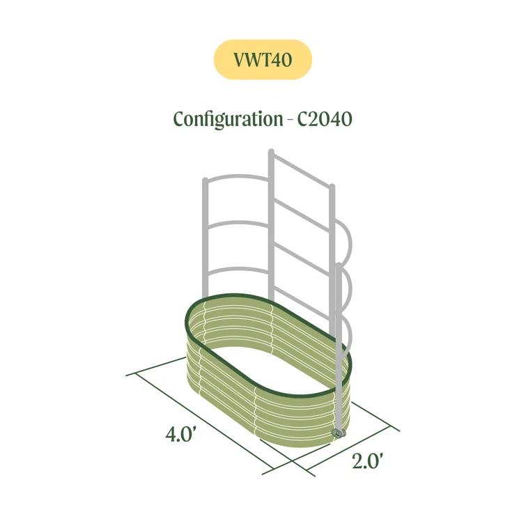 Add Ons 71'' H Metal Lattice Panel Trellis