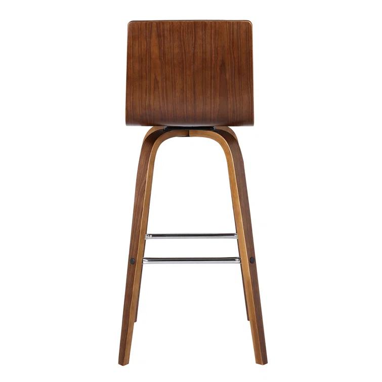 Biance Solid Wood Swivel Bar & Counter Stool