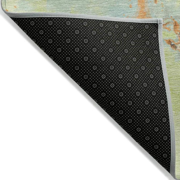 Machine Washable Indoor/Outdoor Chayden ACN1005 Aloe Rug