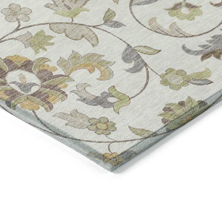 Machine Washable Indoor/Outdoor Chayden ACN1006 Ivory Rug
