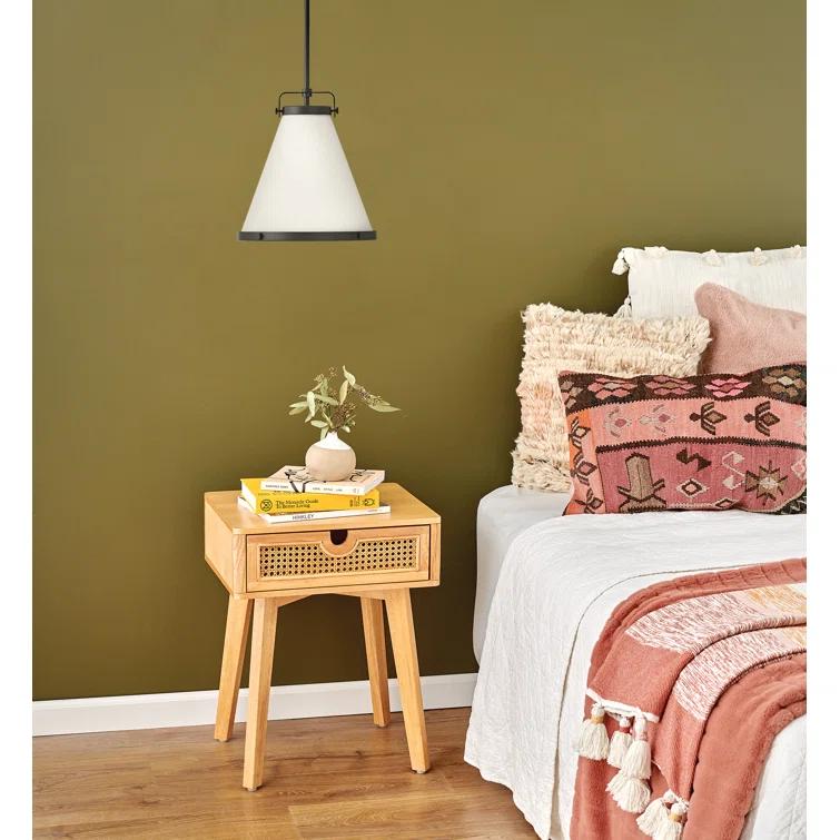 Coco Single Light Cotton / Cotton Blend Dimmable Pendant
